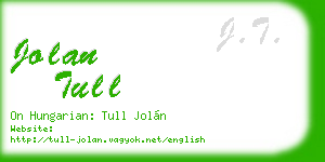 jolan tull business card