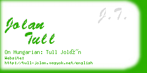 jolan tull business card